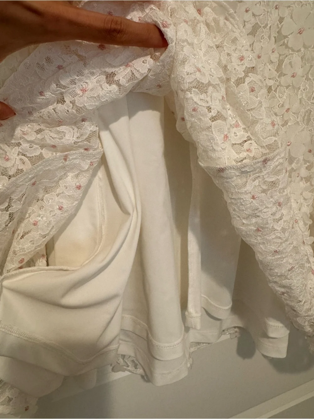 For Love and Lemons Stacked Blossom Lace Mini Dress - Picture 14 of 14